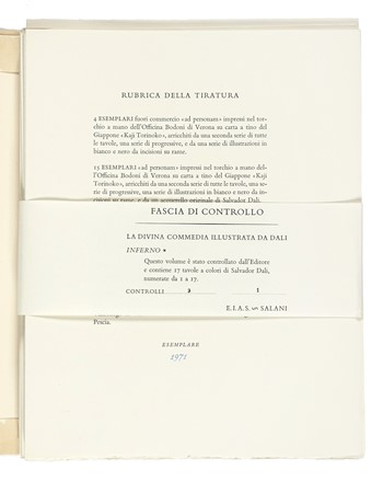  Alighieri Dante : La Divina Commedia. Illustrazioni di Dal.  Salvador Dal  (Figueres, 1904 - 1989)  - Asta Libri, autografi e manoscritti - Libreria Antiquaria Gonnelli - Casa d'Aste - Gonnelli Casa d'Aste