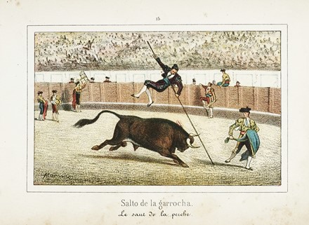 Corridas de Toros. Dibujado del natural por J. Alaminos en vista de las fotografias  [..]