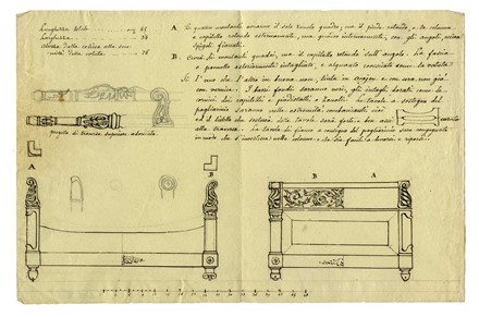  Anonimo del XVIII secolo : Spaccato della chiesa di S. Andrea della Valle.  - Asta Arte Antica, Orientale, Moderna e Contemporanea [parte I] - Libreria Antiquaria Gonnelli - Casa d'Aste - Gonnelli Casa d'Aste