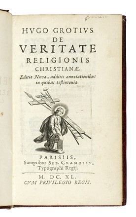  Grotius Hugo : De veritate religionis christianae...  - Asta Libri, autografi e manoscritti - Libreria Antiquaria Gonnelli - Casa d'Aste - Gonnelli Casa d'Aste