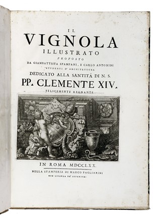  Barozzi (detto il Vignola) Giacomo : Il Vignola illustrato...  - Asta Libri, autografi e manoscritti - Libreria Antiquaria Gonnelli - Casa d'Aste - Gonnelli Casa d'Aste