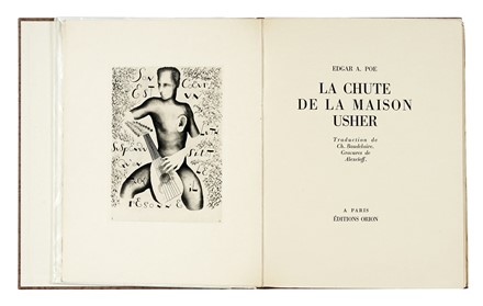  Poe Edgar Allan : La chute de la maison Usher. Libro d'Artista, Collezionismo e  [..]