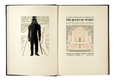  Puskin Aleksandr Sergeevic : The Queen of Spades.  Alexandre Alexeieff  - Asta Libri, autografi e manoscritti - Libreria Antiquaria Gonnelli - Casa d'Aste - Gonnelli Casa d'Aste