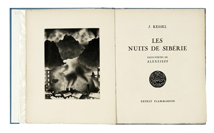  Kessel Joseph : Les nuits de Sibrie. eaux-fortes de Alexeieff. Letteratura francese,  [..]