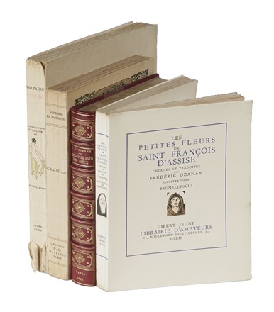  Brunelleschi Umberto : Lotto di 4 illustrati francesi di primo Novecento, con i raffinati pochoirs di Umberto Brunelleschi.  Franois-Marie Arouet (de) Voltaire, Alphonse (de) Lamartine  (1790 - 1869), Jean Dorsenne  - Asta Libri, autografi e manoscritti - Libreria Antiquaria Gonnelli - Casa d'Aste - Gonnelli Casa d'Aste