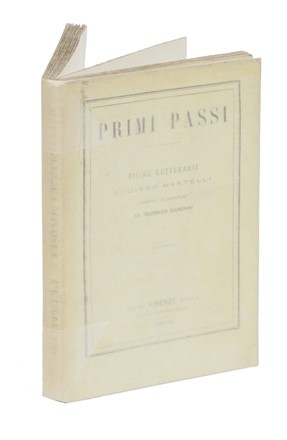  Martelli Diego : Primi passi. Fisime letterarie [...] illustrate all'acquaforte da Telemaco Signorini.  Telemaco Signorini  (Firenze, 1835 - 1901)  - Asta Libri, autografi e manoscritti - Libreria Antiquaria Gonnelli - Casa d'Aste - Gonnelli Casa d'Aste