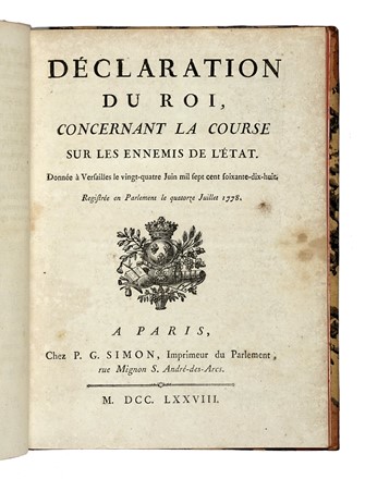  Luigi XVI di Francia Luigi XVI : Trait d'amiti et de commerce, conclu entre les Roi et les tats-Unis de l'Amrique septentrionale, le 6 Fvrier 1778.  - Asta Libri, autografi e manoscritti - Libreria Antiquaria Gonnelli - Casa d'Aste - Gonnelli Casa d'Aste