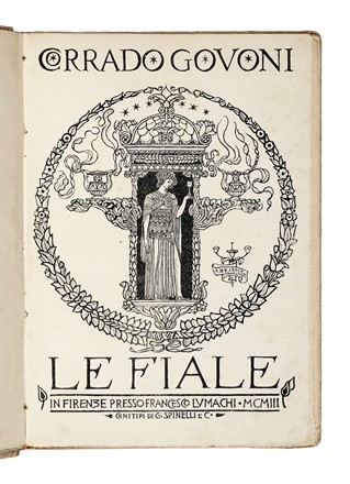  Govoni Corrado : Le fiale.  Adolfo De Carolis  (Montefiore dell'Aso, 1874 - Roma, 1928)  - Asta Libri, autografi e manoscritti - Libreria Antiquaria Gonnelli - Casa d'Aste - Gonnelli Casa d'Aste