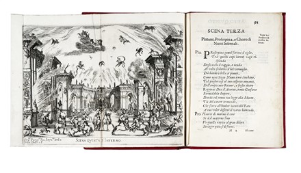  Coppola Giovanni Carlo : Le nozze degli Dei, favola [...] rappresentata in musica in Firenze nelle reali nozze de Serenis.mi Gran Duchi di Toschana Ferdinando II. e Vittoria principessa d'Urbino.  Francesco Rondinelli, Stefano Della Bella  (Firenze, 1610 - 1664)  - Asta Libri, autografi e manoscritti - Libreria Antiquaria Gonnelli - Casa d'Aste - Gonnelli Casa d'Aste