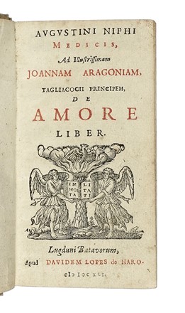  Nifo Agostino : De amore liber. Filosofia  - Auction Books, autographs and manuscripts  [..]