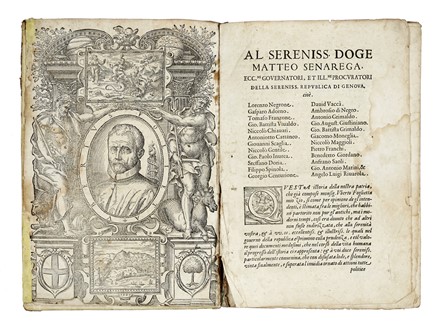  Foglietta Uberto : Dell'istorie di Genoua [...] Libri XII. Colombiana, Storia locale,  [..]