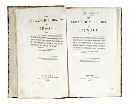  Del Rosso Giuseppe : Una giornata d'istruzione a Fiesole...  - Asta Libri, autografi e manoscritti - Libreria Antiquaria Gonnelli - Casa d'Aste - Gonnelli Casa d'Aste