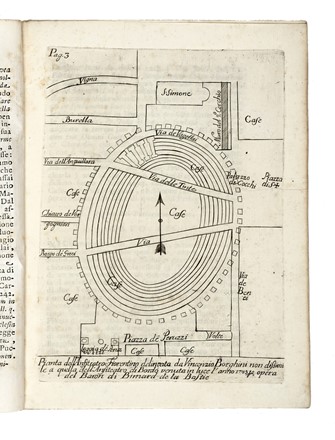  Manni Domenico Maria : Notizie istoriche intorno al parlagio ovvero anfiteatro di Firenze.  Modesto Rastrelli, Aurelio Gotti, Guido Carocci, Antonio Zobi  - Asta Libri, autografi e manoscritti - Libreria Antiquaria Gonnelli - Casa d'Aste - Gonnelli Casa d'Aste