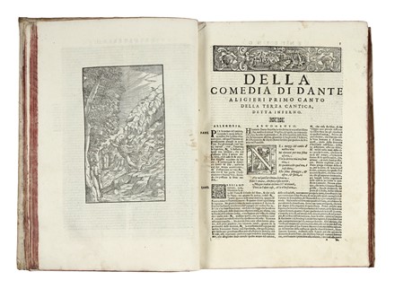  Alighieri Dante : Dante con l'espositioni di Christoforo Landino et d'Alessandro Vellutello. Sopra la sua Comedia dell'Inferno, del Purgatorio, & del Paradiso.  Cristoforo Landino, Alessandro Vellutello, Francesco Sansovino  - Asta Libri, autografi e manoscritti - Libreria Antiquaria Gonnelli - Casa d'Aste - Gonnelli Casa d'Aste