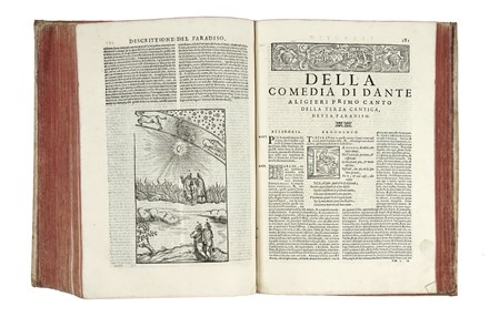  Alighieri Dante : Dante con l'espositioni di Christoforo Landino et d'Alessandro Vellutello. Sopra la sua Comedia dell'Inferno, del Purgatorio, & del Paradiso.  Cristoforo Landino, Alessandro Vellutello, Francesco Sansovino  - Asta Libri, autografi e manoscritti - Libreria Antiquaria Gonnelli - Casa d'Aste - Gonnelli Casa d'Aste