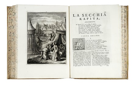  Tassoni Alessandro : La secchia rapita. Poema eroicomico [...] colle dichiarazioni di Gaspare Salviani romano, si aggiungono la prefazione, e le annotazioni di Giannandrea Barotti [...] e la vita del poeta composta da Lodovico Antonio Muratori...  Giovanni Andrea Barotti  (Ficarolo,, 1701 - Ferrara,, 1772), Lodovico Antonio Muratori  - Asta Libri, autografi e manoscritti - Libreria Antiquaria Gonnelli - Casa d'Aste - Gonnelli Casa d'Aste