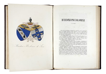  Passerini Luigi : Sommario storico delle famiglie celebri toscane...  Francesco Galvani  - Asta Libri, autografi e manoscritti - Libreria Antiquaria Gonnelli - Casa d'Aste - Gonnelli Casa d'Aste