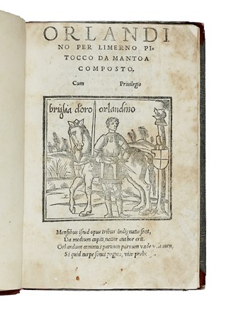  Folengo Teofilo : Orlandino per Limerno Pitocco da Mantoa composto.  - Asta Libri, autografi e manoscritti - Libreria Antiquaria Gonnelli - Casa d'Aste - Gonnelli Casa d'Aste