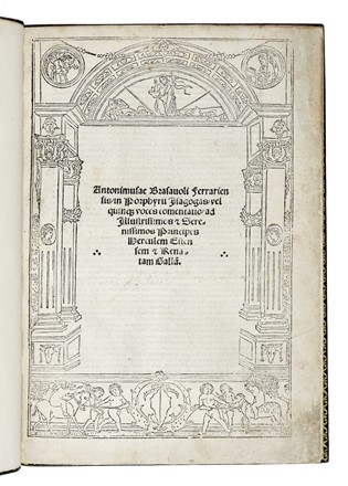  Brasavola Antonio Musa : In Porphyrii Isagogas...  - Asta Libri, autografi e manoscritti - Libreria Antiquaria Gonnelli - Casa d'Aste - Gonnelli Casa d'Aste