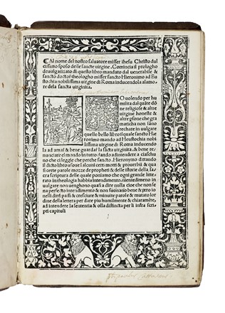  Hieronymus (santo) : Ordo, seu Regula vivendi Deo ad Eustochium.  Bernardus Claravallensis  - Asta Libri, autografi e manoscritti - Libreria Antiquaria Gonnelli - Casa d'Aste - Gonnelli Casa d'Aste