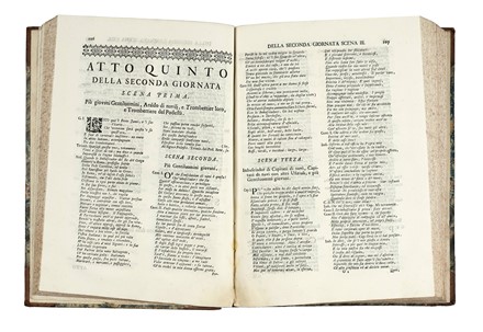  Buonarroti Michelangelo (il giovane) : La fiera commedia di Michelagnolo Buonarruoti il giovane e La tancia commedia rusticale del medesimo coll'annotazioni dell'abate Anto Maria Salvini.  Anton Maria Salvini  - Asta Libri, autografi e manoscritti - Libreria Antiquaria Gonnelli - Casa d'Aste - Gonnelli Casa d'Aste