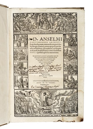  Sartorius Johannes : Paraphrases in omnes Prophetas...  Sant'Anselmo da Canterbury  - Asta Libri, autografi e manoscritti - Libreria Antiquaria Gonnelli - Casa d'Aste - Gonnelli Casa d'Aste