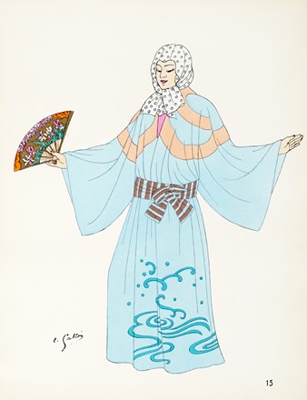  Emile Gallois  (1882 - 1965) : Le costume Japonais et Indonesien.  - Asta Arte  [..]