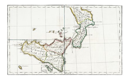  Autori vari : Raccolta di sei mappe in cofanetto di cuoio.  - Asta Arte Antica,  [..]