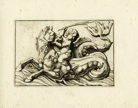  Giovanni Battista Galestruzzi  (Firenze, 1618) : Quindici tavole da Tritoni e mostri  [..]