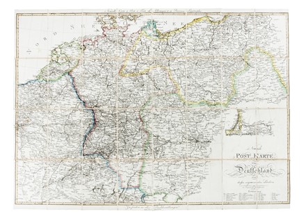  Ignaz Heymann  (Karansebes (Romania), 1765 - Vienna, 1815) : Postkarte von Deutschland  [..]