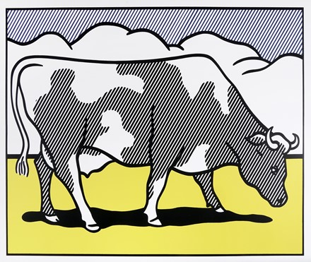  Roy Lichtenstein  (New York, 1923 - 1997) : Cow Going Abstract (Triptych).  - Asta  [..]