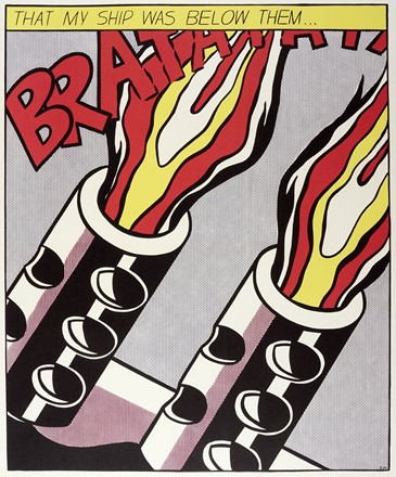  Roy Lichtenstein  (New York, 1923 - 1997) : As I opened the fire (Trittico).  -  [..]