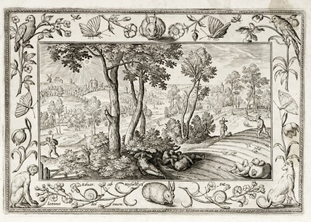  Adriaen Collaert  (Anversa, 1560 - 1618), Hans Bol  (Malines, 1534 - Amsterdam,  [..]