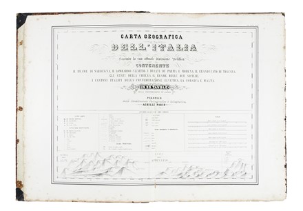  Achille Paris  (editore e stampatore a Firenze, Firenze, 1820 - 1884) : Carta geografica  [..]