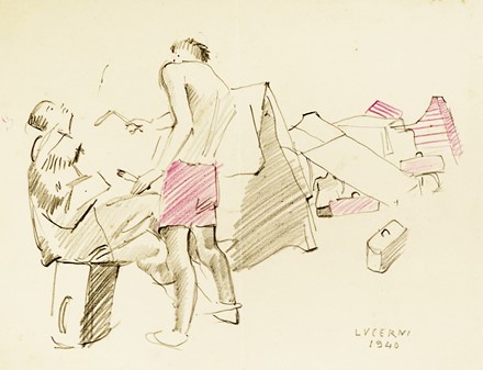  Ugo Lucerni  (Parma, 1900 - Firenze, 1989) : Lotto composto di 13 disegni.  - Asta  [..]