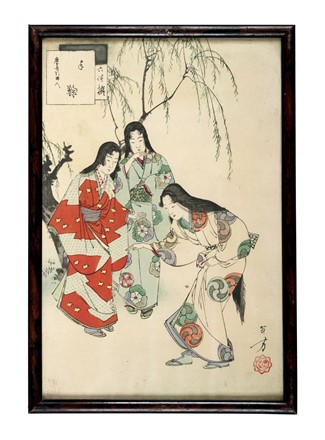  Mizuno Toshikata  (1866 - 1908) : Dodici tavole da Sanjroku kasen (trentasei bellezze  [..]