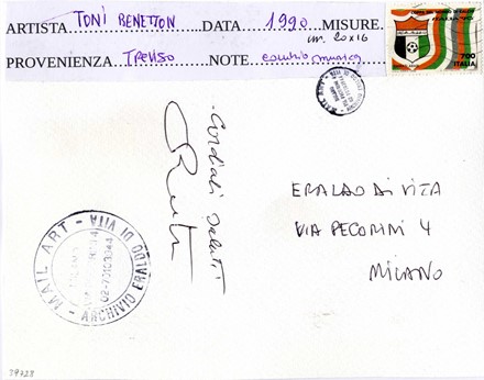  Antonio Benetton  (Treviso, 1910 - 1996) : Senza titolo.  Eraldo Di Vita  - Asta  [..]