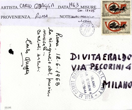  Carlo Quaglia  (Terni, 1903 - Roma, 1970) : Senza titolo.  Eraldo Di Vita  - Asta  [..]