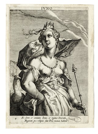  Anonimo del XVII secolo : Paris / Venus / Pallas /Iuno / Mercurius.  - Asta Arte  [..]