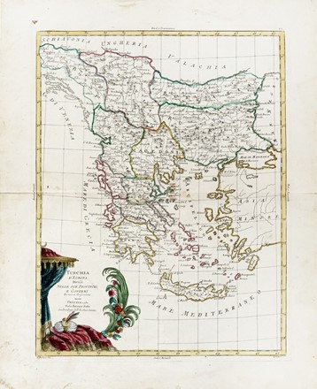  Antonio Zatta  (Venezia, 1757 - 1797) : Turchia d'Europa Divisa nelle sue Provincie  [..]