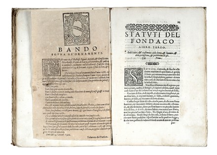 Statuti del Fondaco della eccellentissima Rep. di Lucca.  - Asta Libri, Autografi e Manoscritti - Libreria Antiquaria Gonnelli - Casa d'Aste - Gonnelli Casa d'Aste