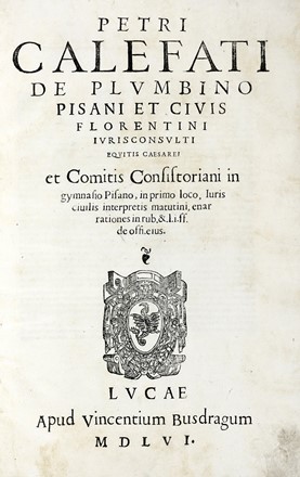 Lotto di testi di diritto stampati dal Busdraghi.  - Asta Libri, Autografi e Manoscritti - Libreria Antiquaria Gonnelli - Casa d'Aste - Gonnelli Casa d'Aste