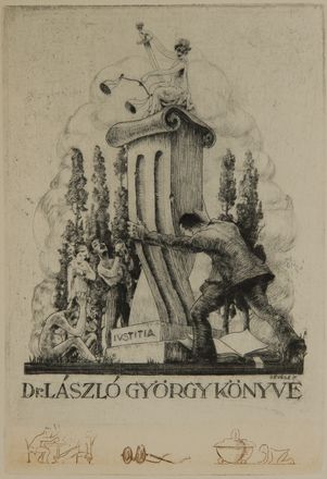  Kornel Rvsz  (Ungheria, 1885 - 1944) : Ex librisek.  - Asta Stampe e Disegni - Libreria Antiquaria Gonnelli - Casa d'Aste - Gonnelli Casa d'Aste