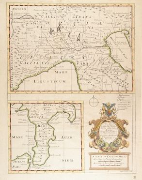 Wells Edward : A new Map of Gallia Cisalpina & Graecia Magna. - Auction ...