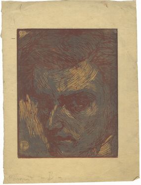  Ferruccio Pasqui  (Rapolano, 1886 - Firenze, 1958) : Due autoritratti (?).  - Auction Prints, Drawings, Maps and Views - Libreria Antiquaria Gonnelli - Casa d'Aste - Gonnelli Casa d'Aste