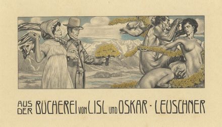  Alois Kolb  (Vienna, 1875 - Lipsia, 1942) : Quattro ex libris.  - Auction Prints and Drawings - Libreria Antiquaria Gonnelli - Casa d'Aste - Gonnelli Casa d'Aste