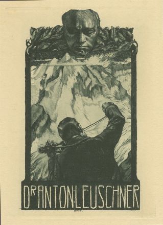  Alois Kolb  (Vienna, 1875 - Lipsia, 1942) : Quattro ex libris.  - Auction Prints and Drawings - Libreria Antiquaria Gonnelli - Casa d'Aste - Gonnelli Casa d'Aste