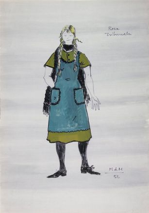  Maria De Matteis  (Firenze, 1898 - Roma, 1988) : Due bozzetti per costumi teatrali.  - Asta Stampe e Disegni - Libreria Antiquaria Gonnelli - Casa d'Aste - Gonnelli Casa d'Aste