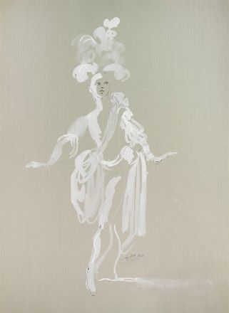  Anna Anni  (Marradi, 1926 - Firenze, 2011) : Quattro bozzetti per costumi teatrali.  - Asta Stampe e Disegni - Libreria Antiquaria Gonnelli - Casa d'Aste - Gonnelli Casa d'Aste