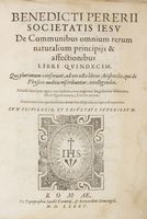 De communibus omnium rerum naturalium principiis & affectionibus...